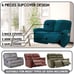 Reclining Love Seat Cover, 48 - 65 L, 6-Piece Velvet Stretch Loveseat