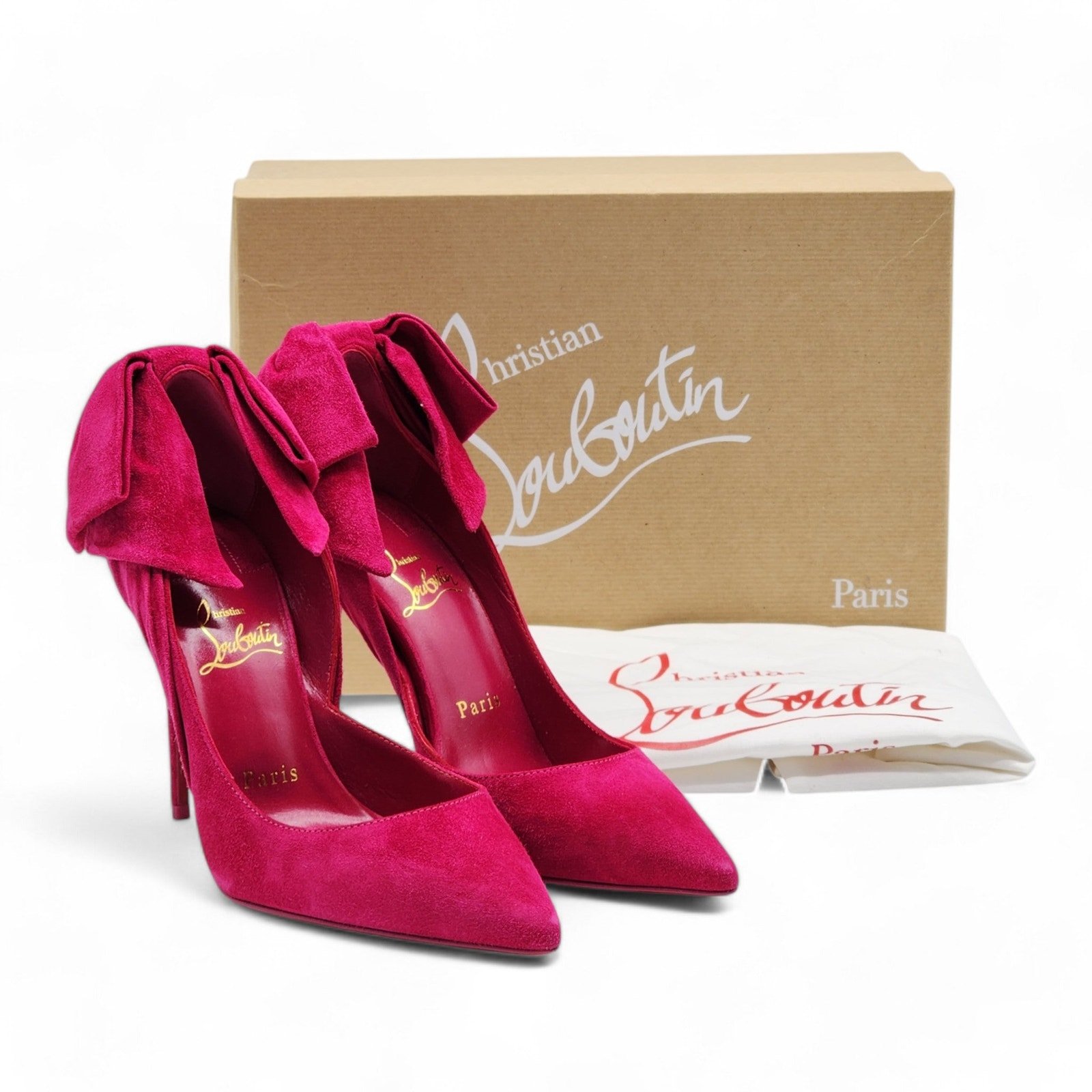 Christian Louboutin Rabakate Pumps 100mm - Suede - Pink - 36 5.5US 995