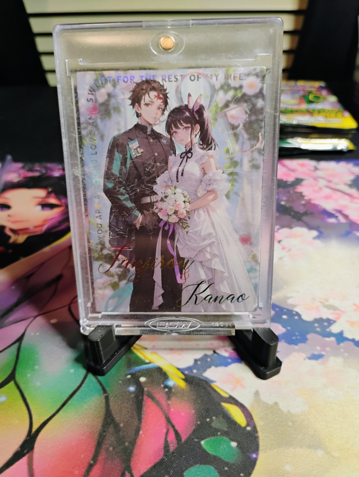 Demon Slayer Tanjiro and kanao wedding card