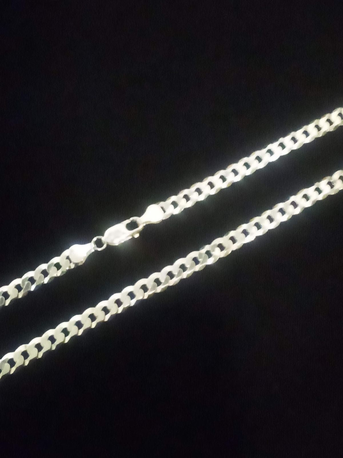 Men's Sterling Silver 6.0MM Flat Curb