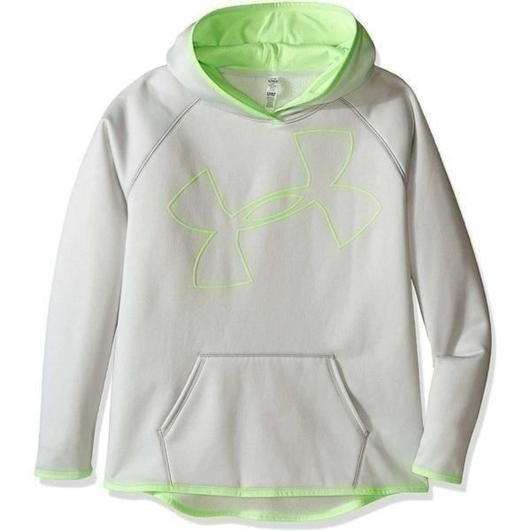 UNDER ARMOUR Storm Girls Big Logo Fleece Hoodie Size L (14-16) NEW