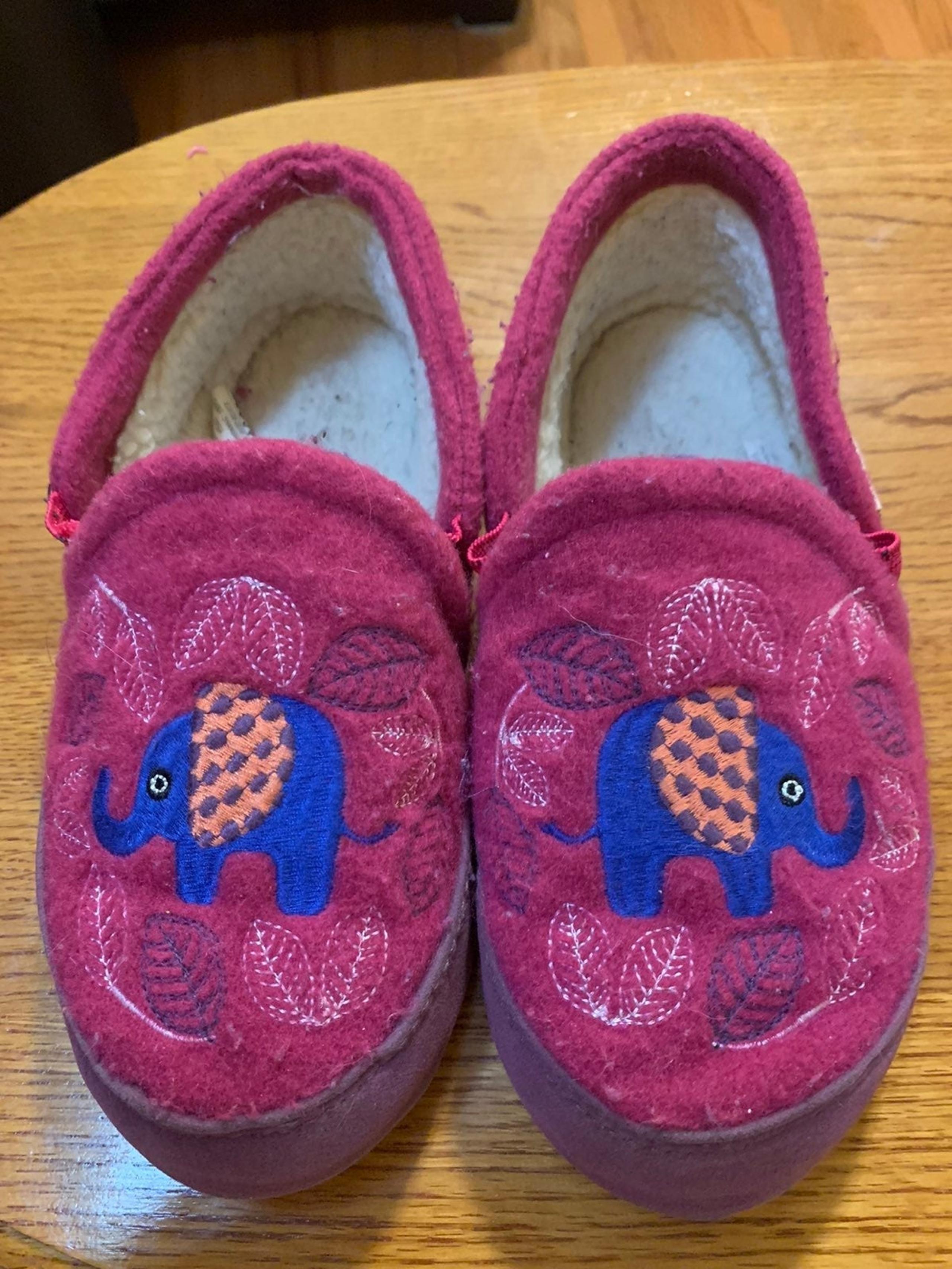 Acorn Colby Children's Elephant Slippers Size 3-4