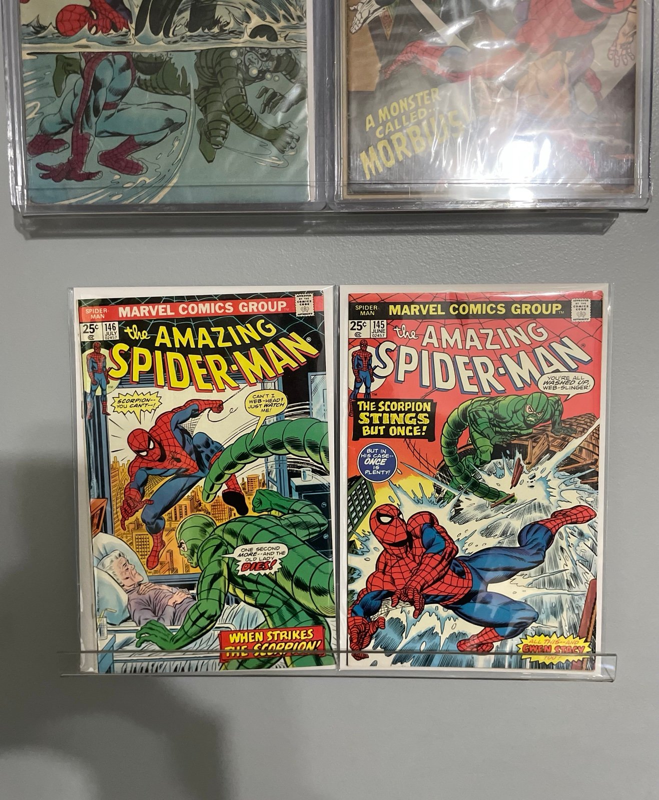 Bronze Age comics! Amazing spider-man 145 & 146! MVS intact!