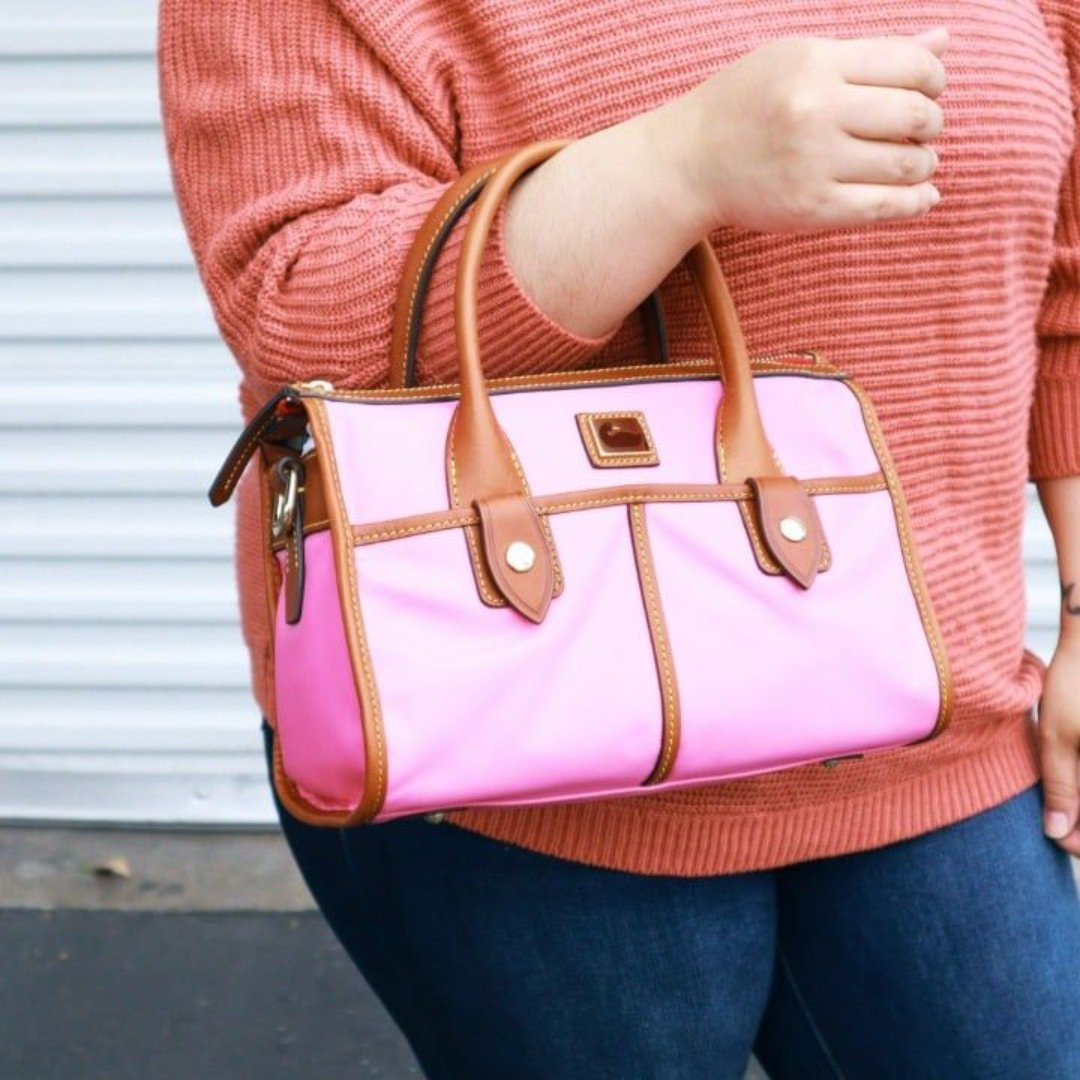 NWT Dooney Bourke WAYFARER Nylon Satchel BUBBLEGUM