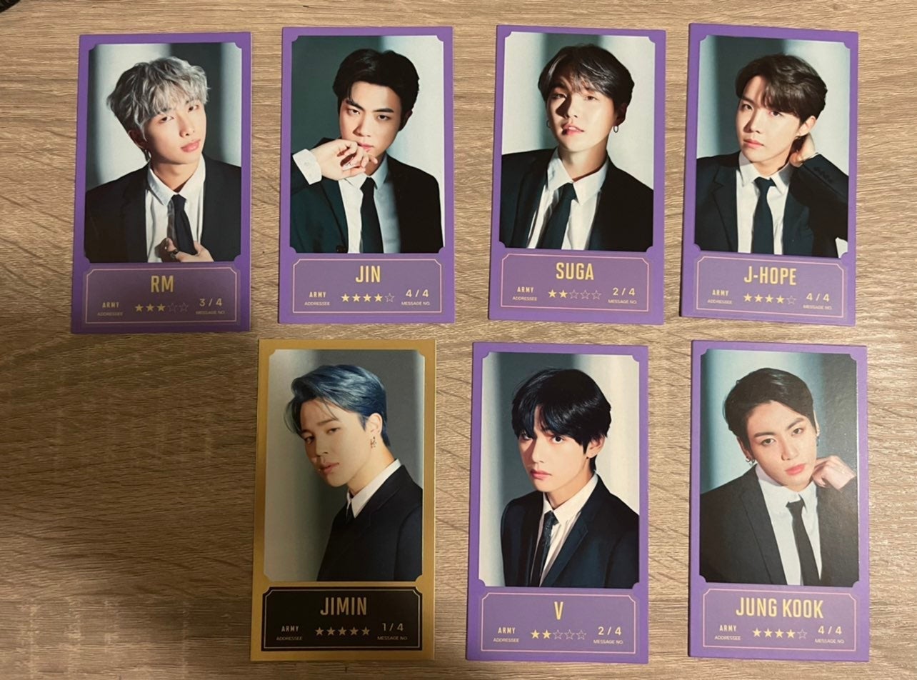 Bts bbc message card full set