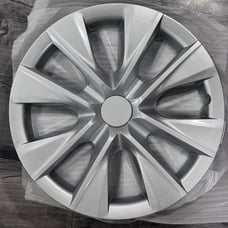 15 8 Spoke Hubcaps 4 Wheel Covers silver fits 2014-2019 Toyota Corolla L / LE E