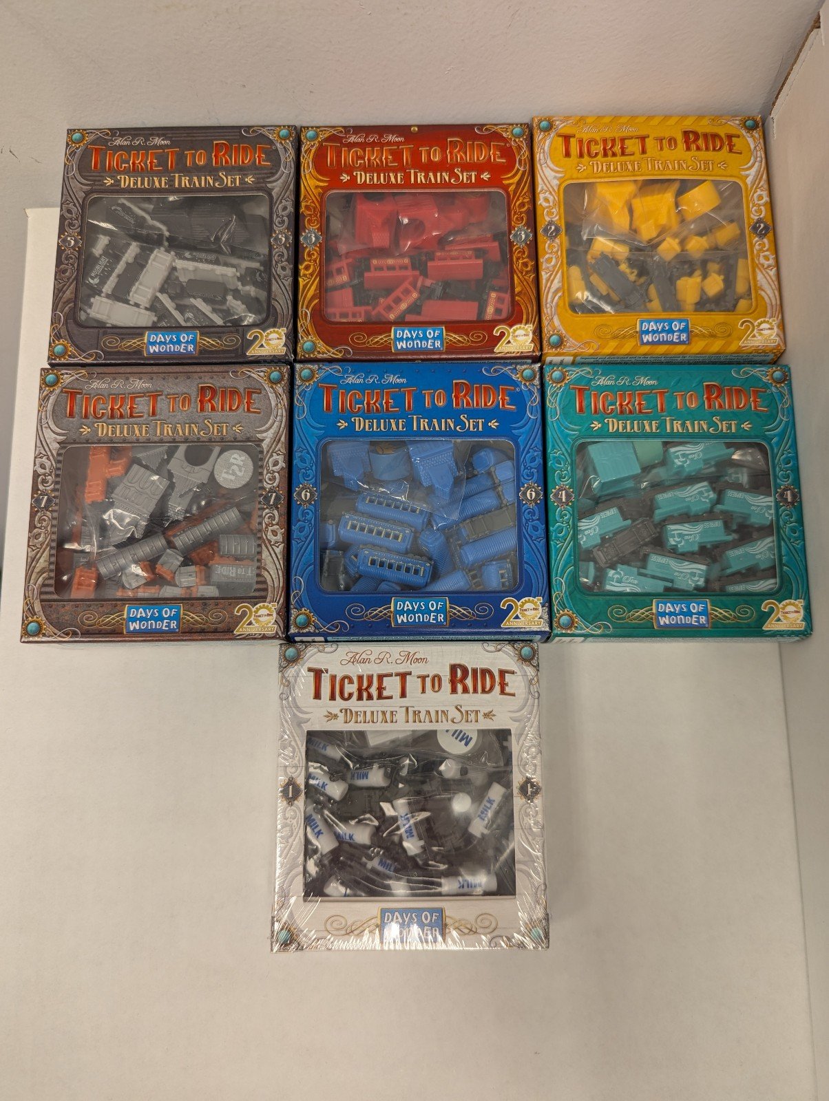 Ticket to Ride Deluxe Train Sets #1-7