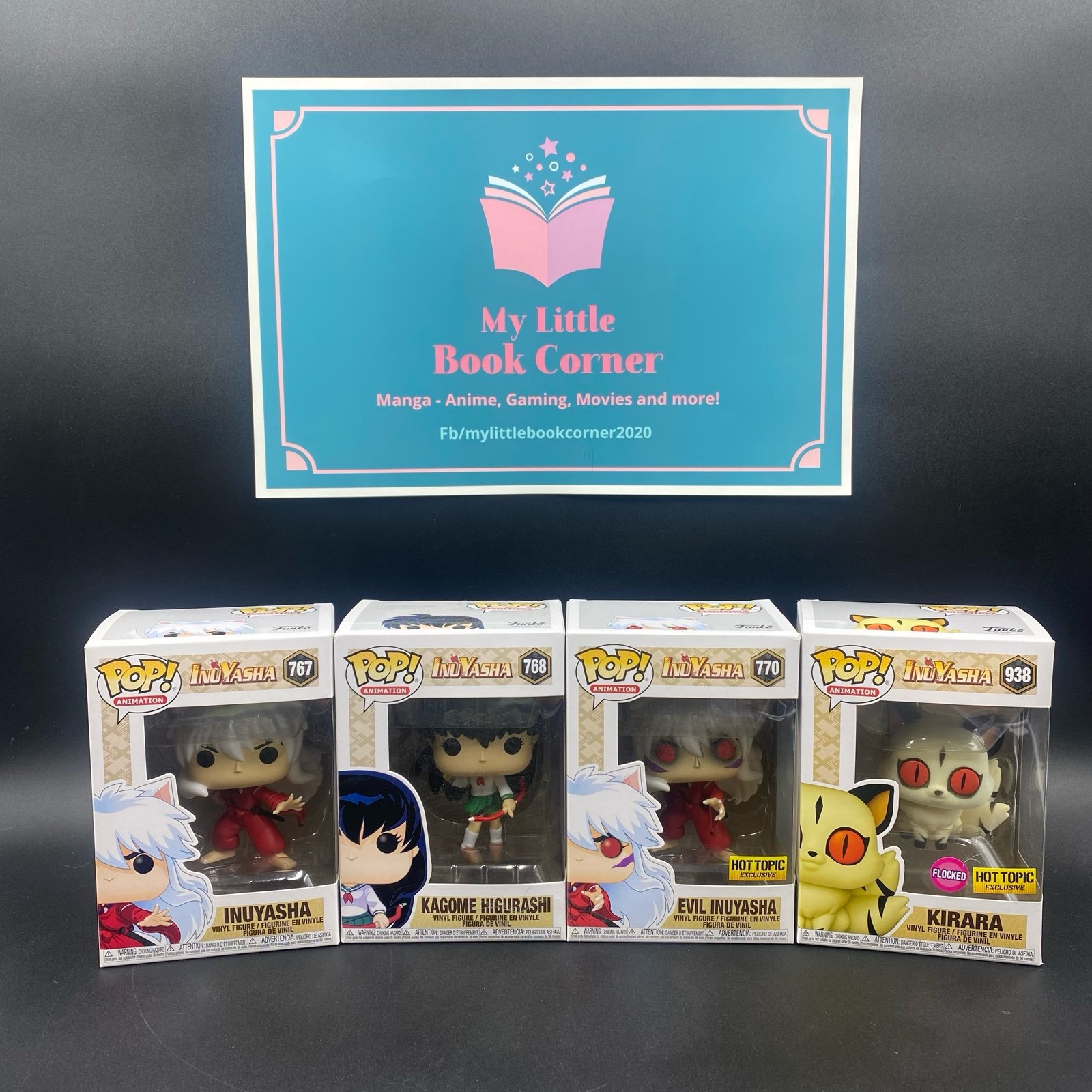 Funko Pop! Animation: Inuyasha - Inuyasha #767 #770 kagome #768 kirara #938