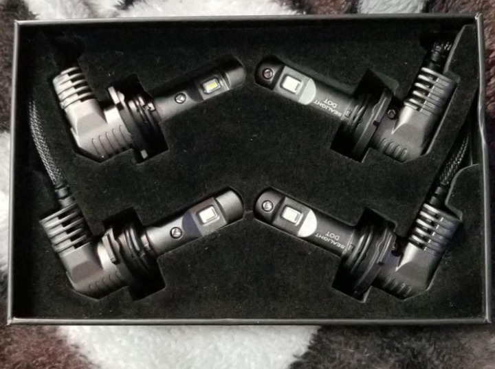 4 Pack Bulbs Combo, Super Bright Dual Beam, Plug and Play