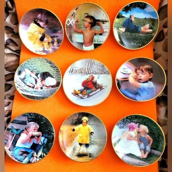 VINTAGE ROB ANDERS & Donald Zohan Mini Plate Series (9) 1996 - 1998