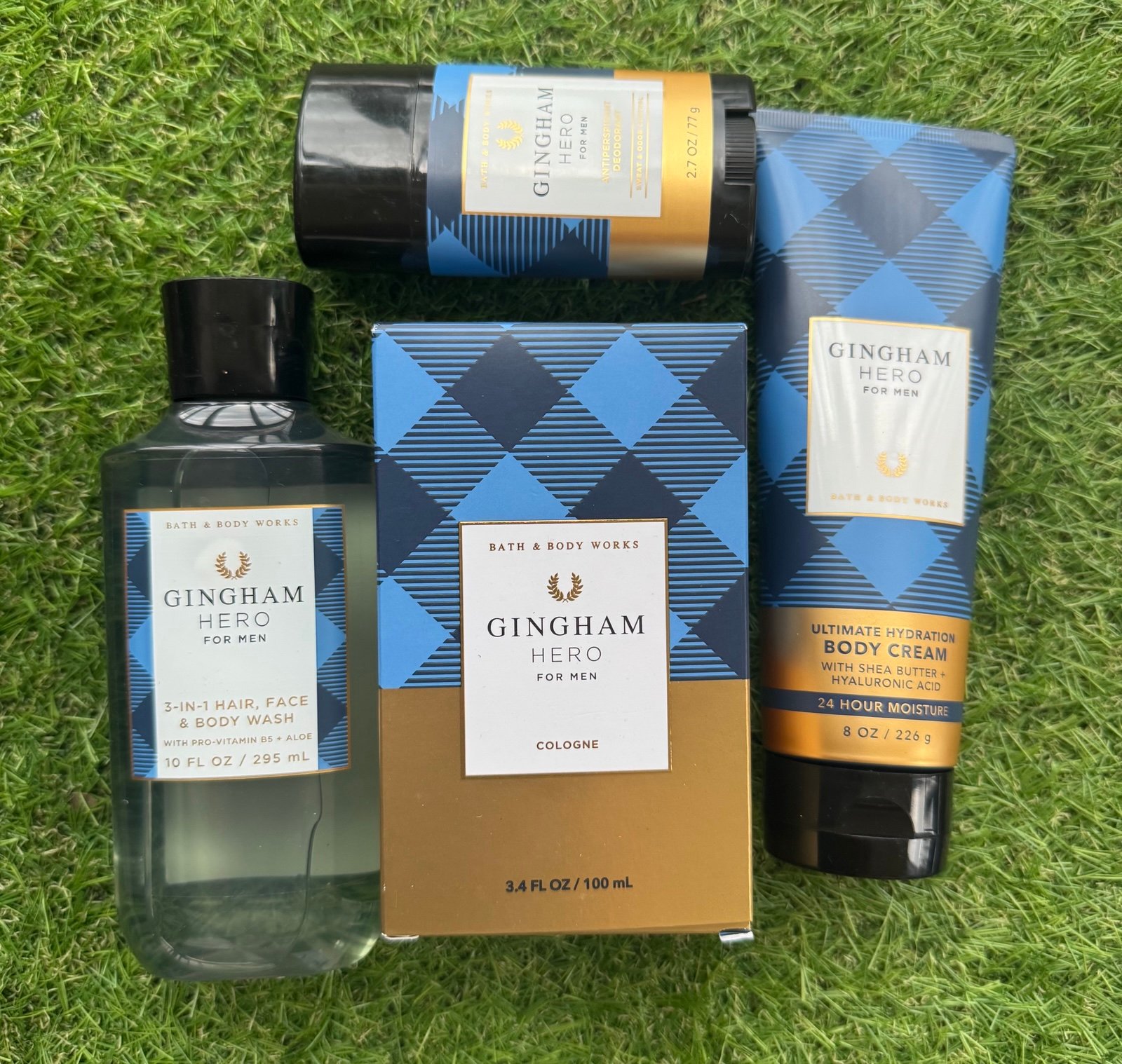 4 Gingham Hero bodycare bundle