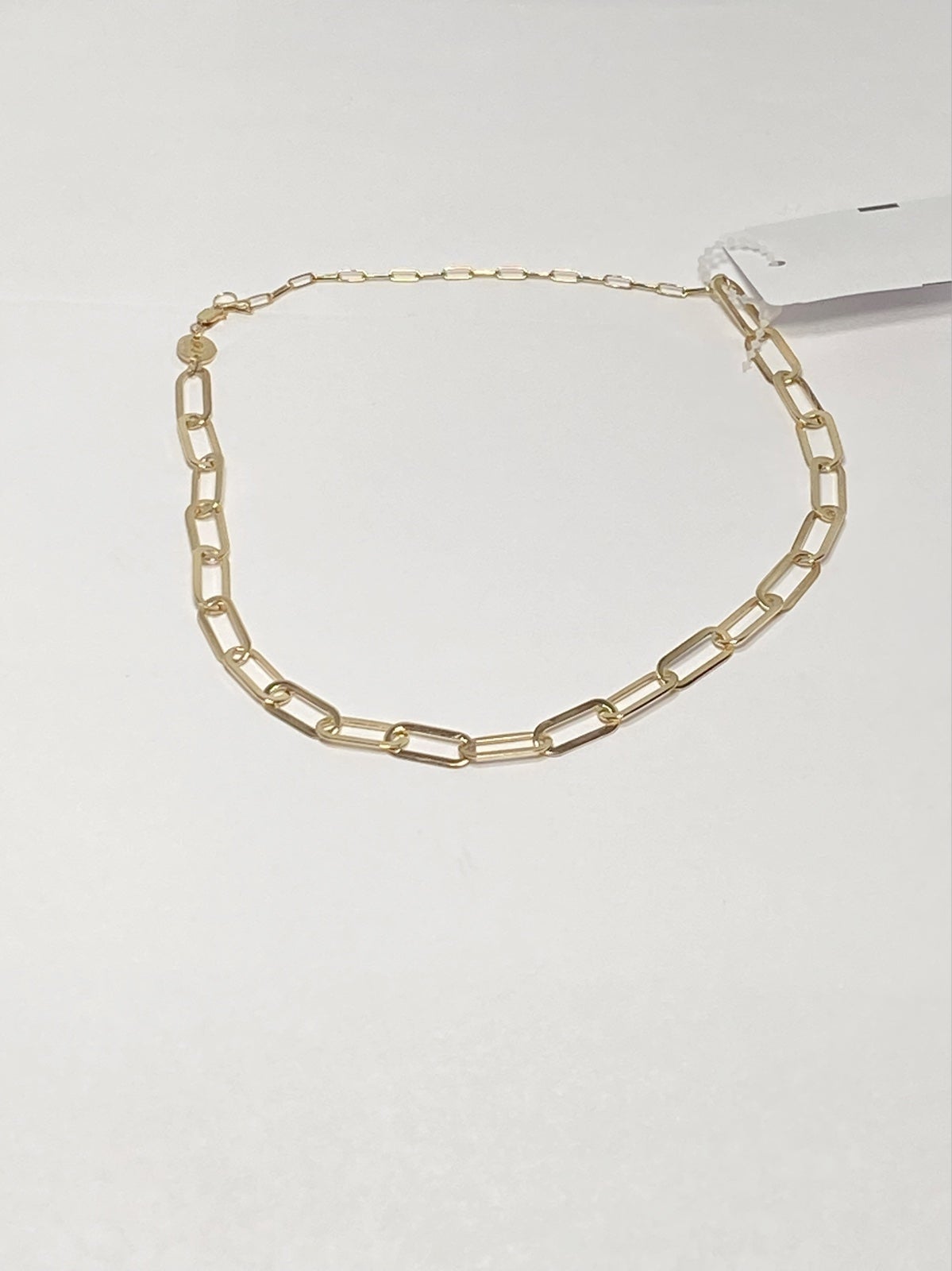 Jennifer Zeuner Jewelry 18K Yellow Gold Sterling Silver Chain-Link Necklace