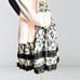 Vintage Floral Brown & Black Square Dance Skirt