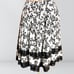 Vintage Floral Brown & Black Square Dance Skirt