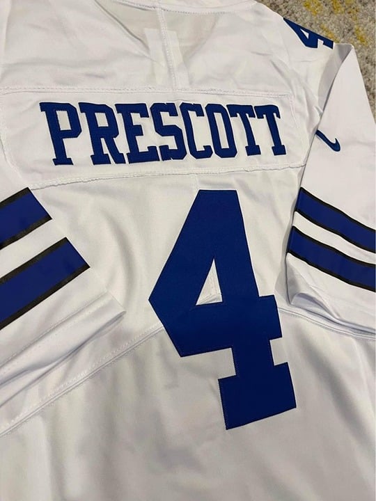 Dak Prescott Stitched Dallas Cowboys Jersey Large