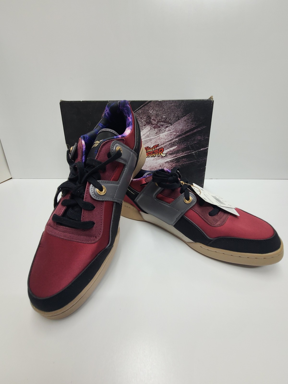 Reebok Workout Plus Street Fighter M. Bison GZ2567 Black Maroon Size 13