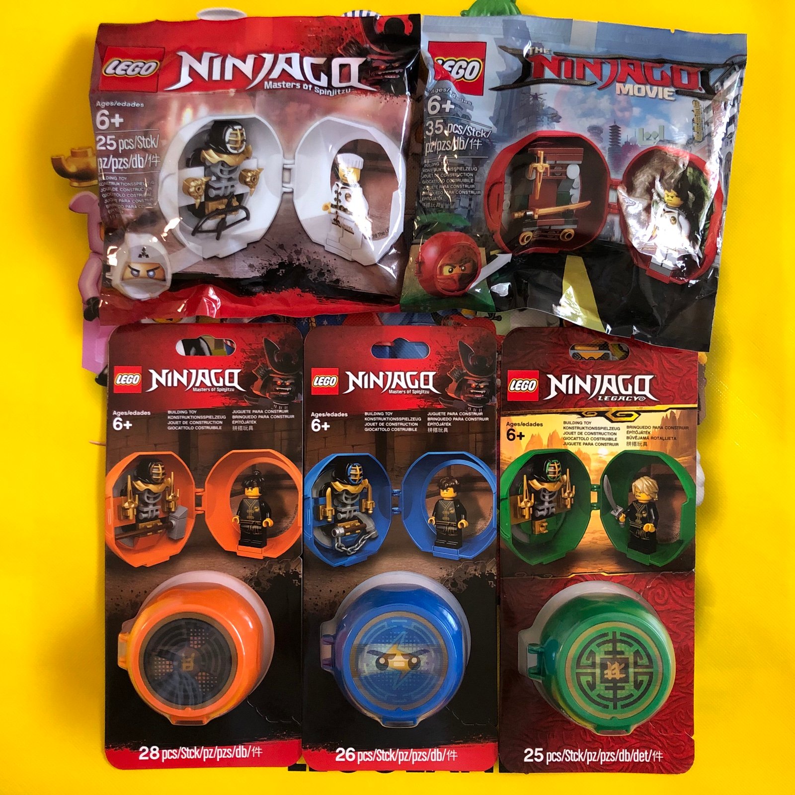 Lego 853758&853759&853899&5004916&5005230 Ninjago Pod Bundle