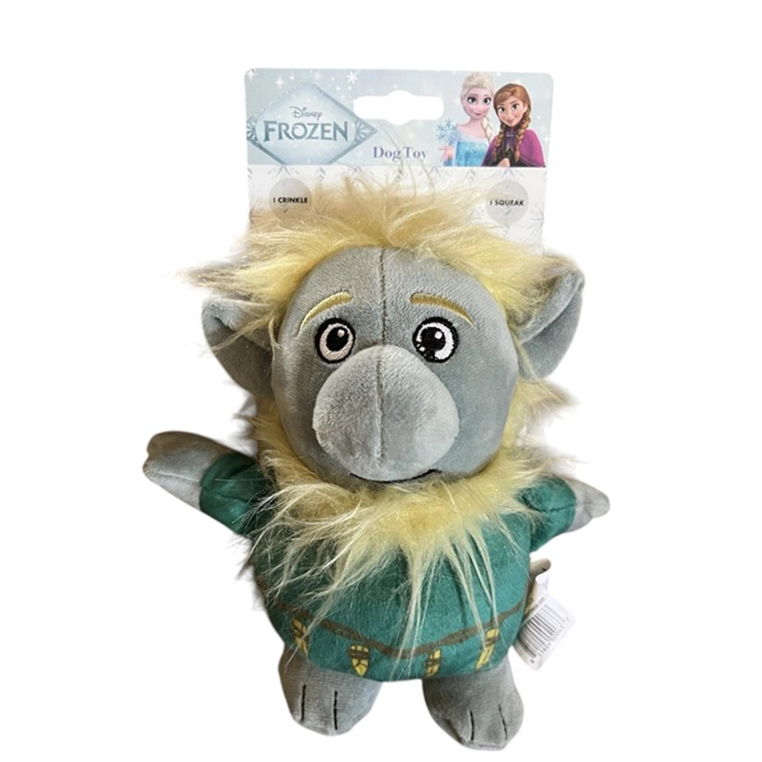 Frozen Grandpa Troll Squeaky Dog Toy Plush Cutesy Disney Play Thrash Toss Disney