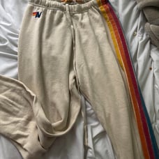 Aviator nation sweatpants crème