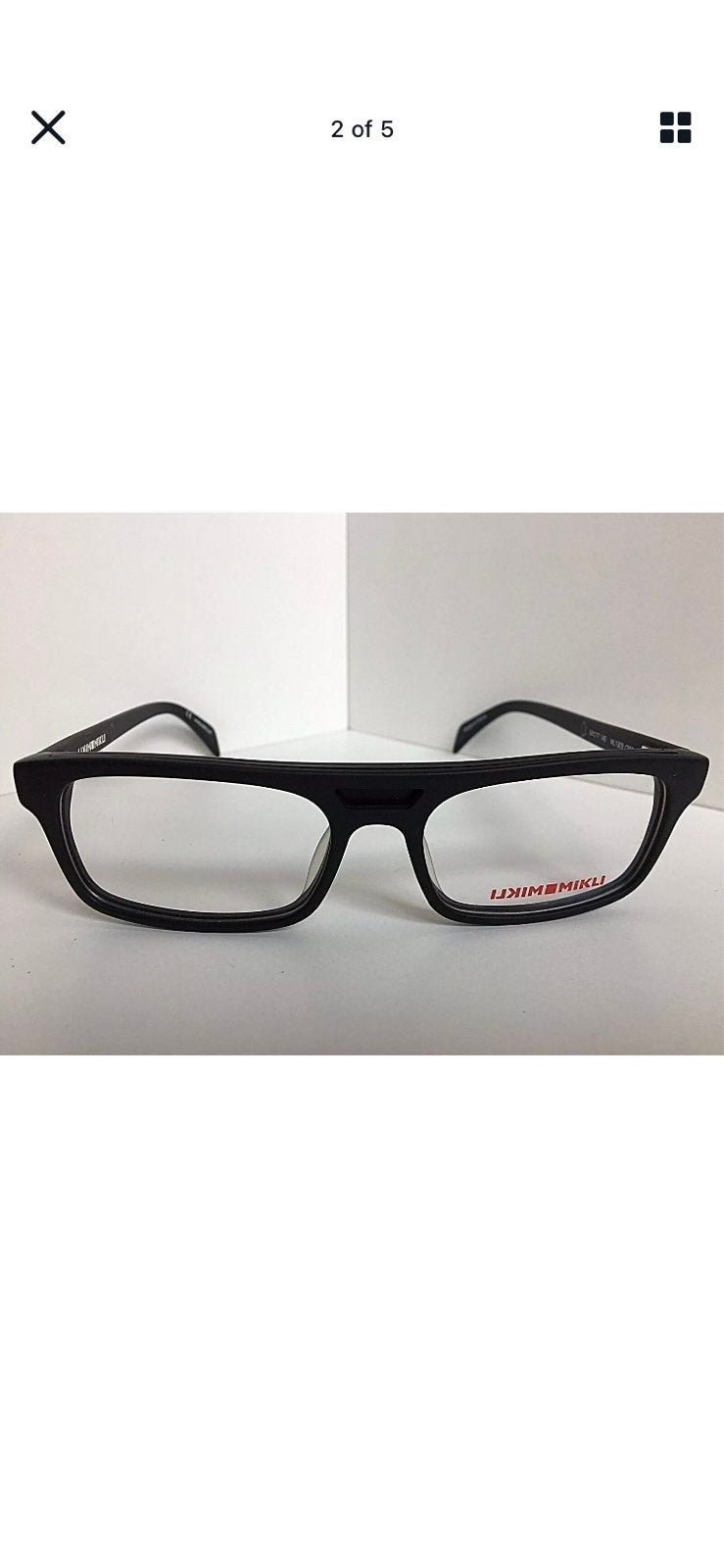 Mikli 54mm Black Men's Eyeglasses Frame