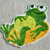 Kids Bathroom Rug Absorbent Frog Bath Mat Floating in Tube Animal Child Carpet