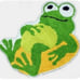 Kids Bathroom Rug Absorbent Frog Bath Mat Floating in Tube Animal Child Carpet