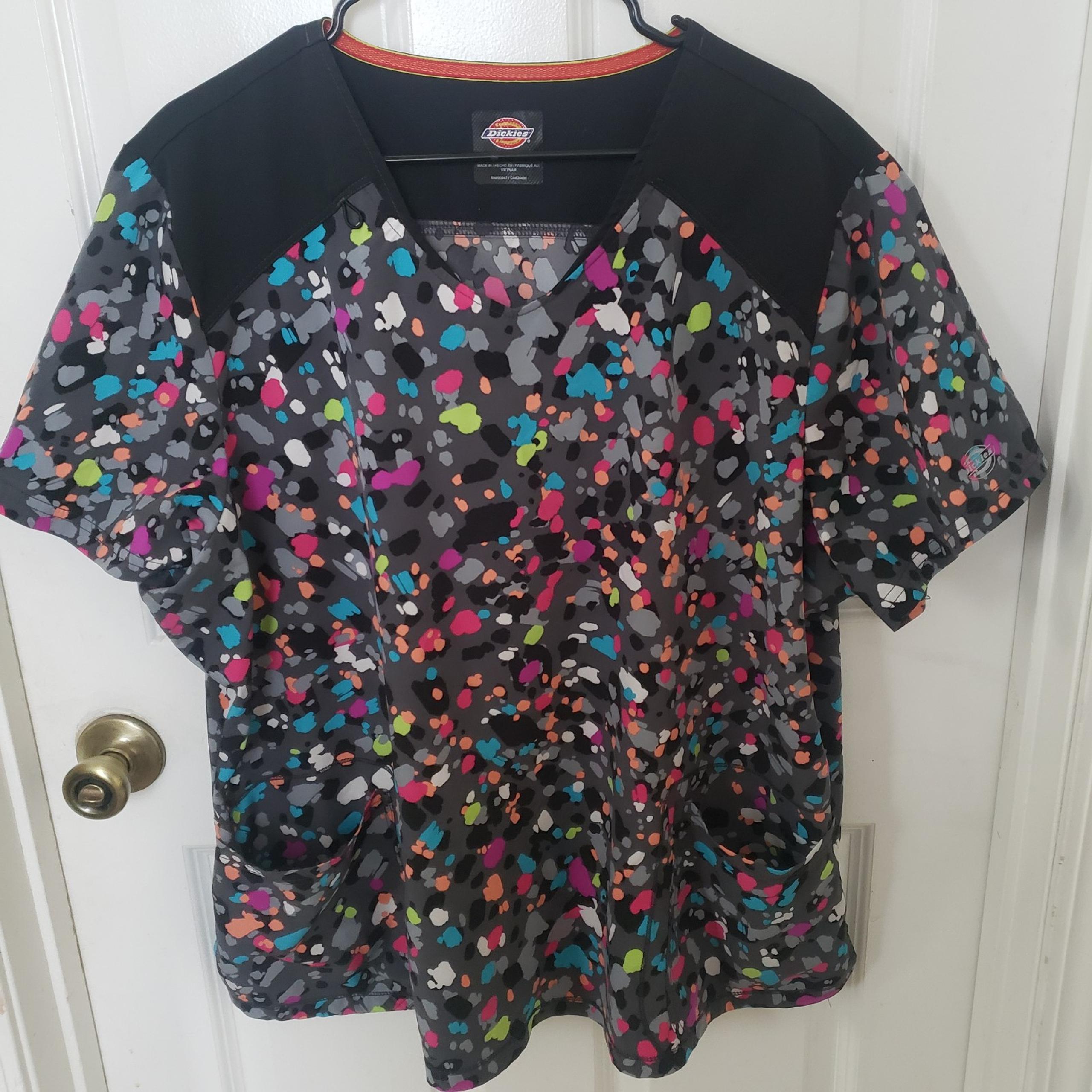 Dickies Plus Size Scrub Top 3X V Neck
