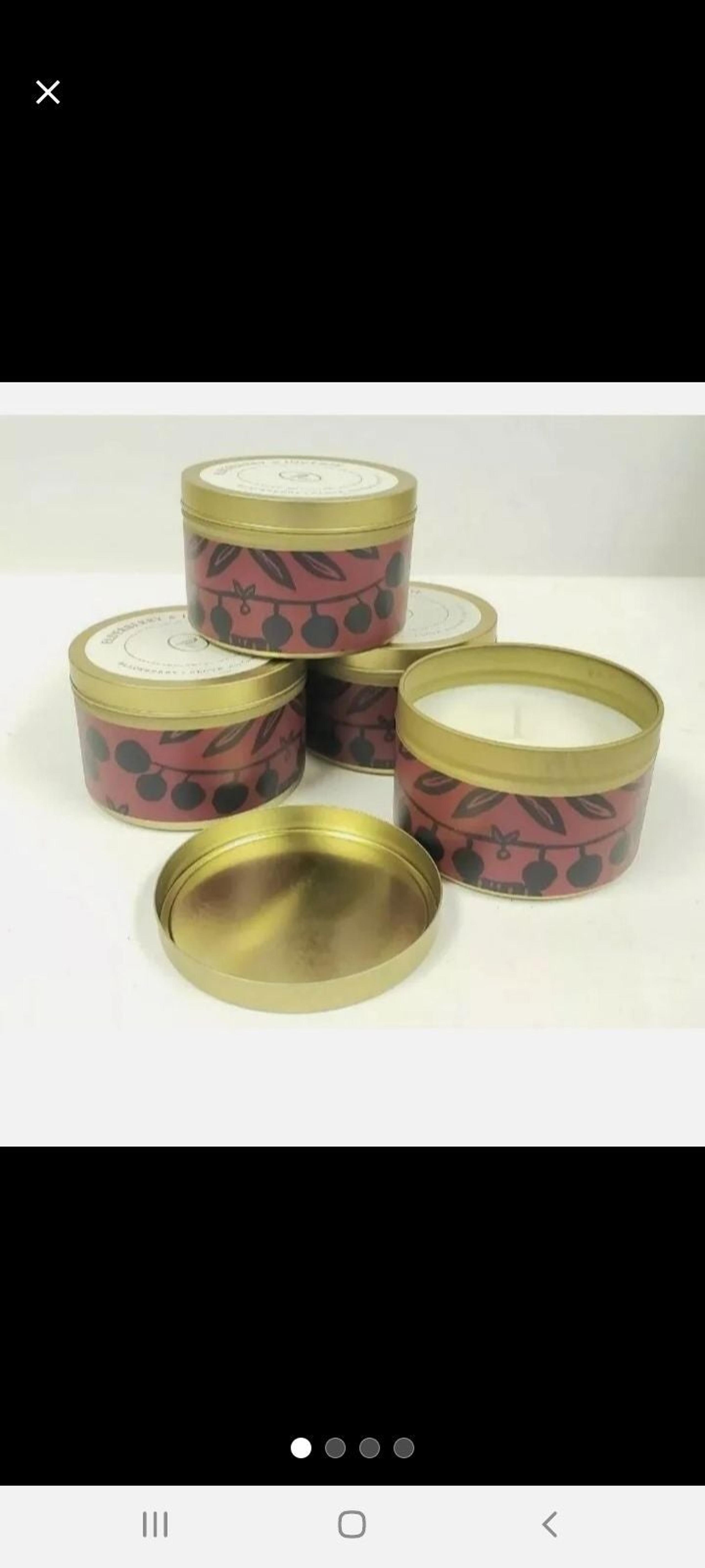 4 x Elderberry & Incense - Opalhouse 4.8oz Scented Soy Candles Blackberry Clove