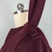 Vintage Anne Klein Wool Blazer Wrap Jacket Classic Neiman Marcus Marron Red M