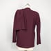 Vintage Anne Klein Wool Blazer Wrap Jacket Classic Neiman Marcus Marron Red M