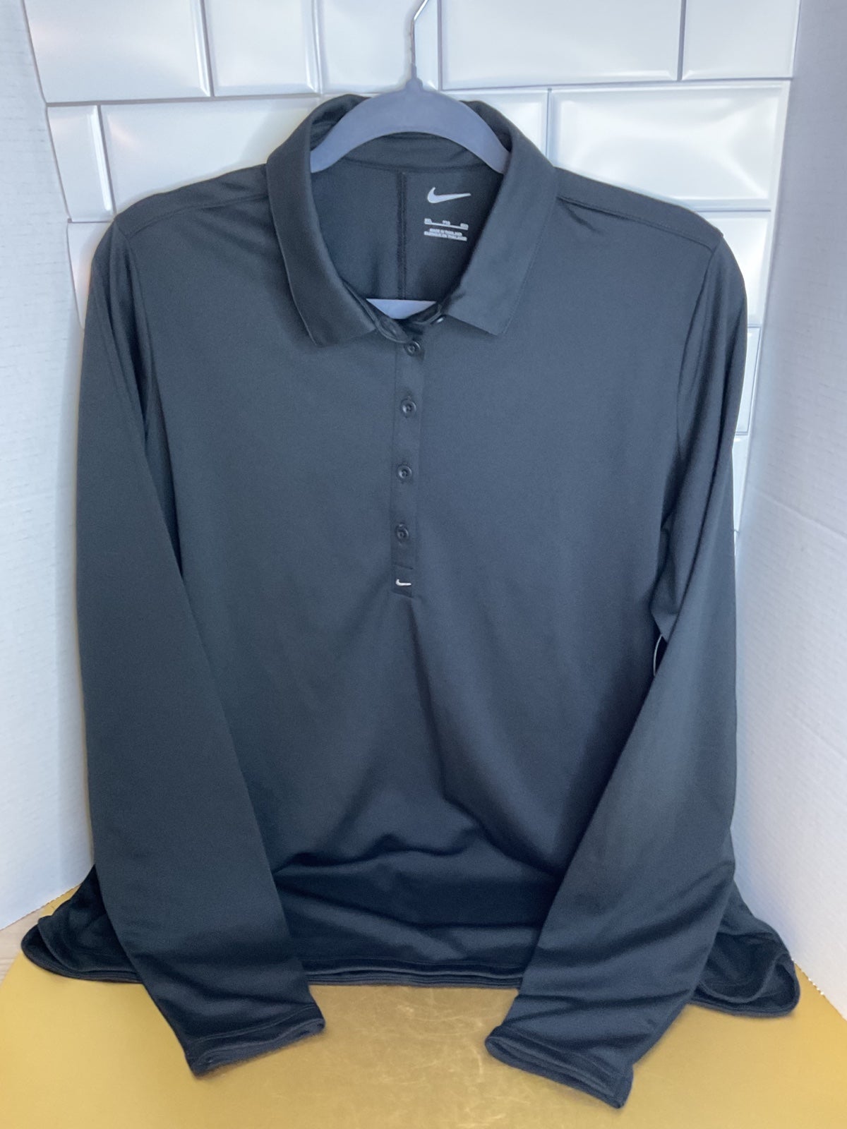 Women’s Nike Long Sleeve Polo Black Sz. XXL