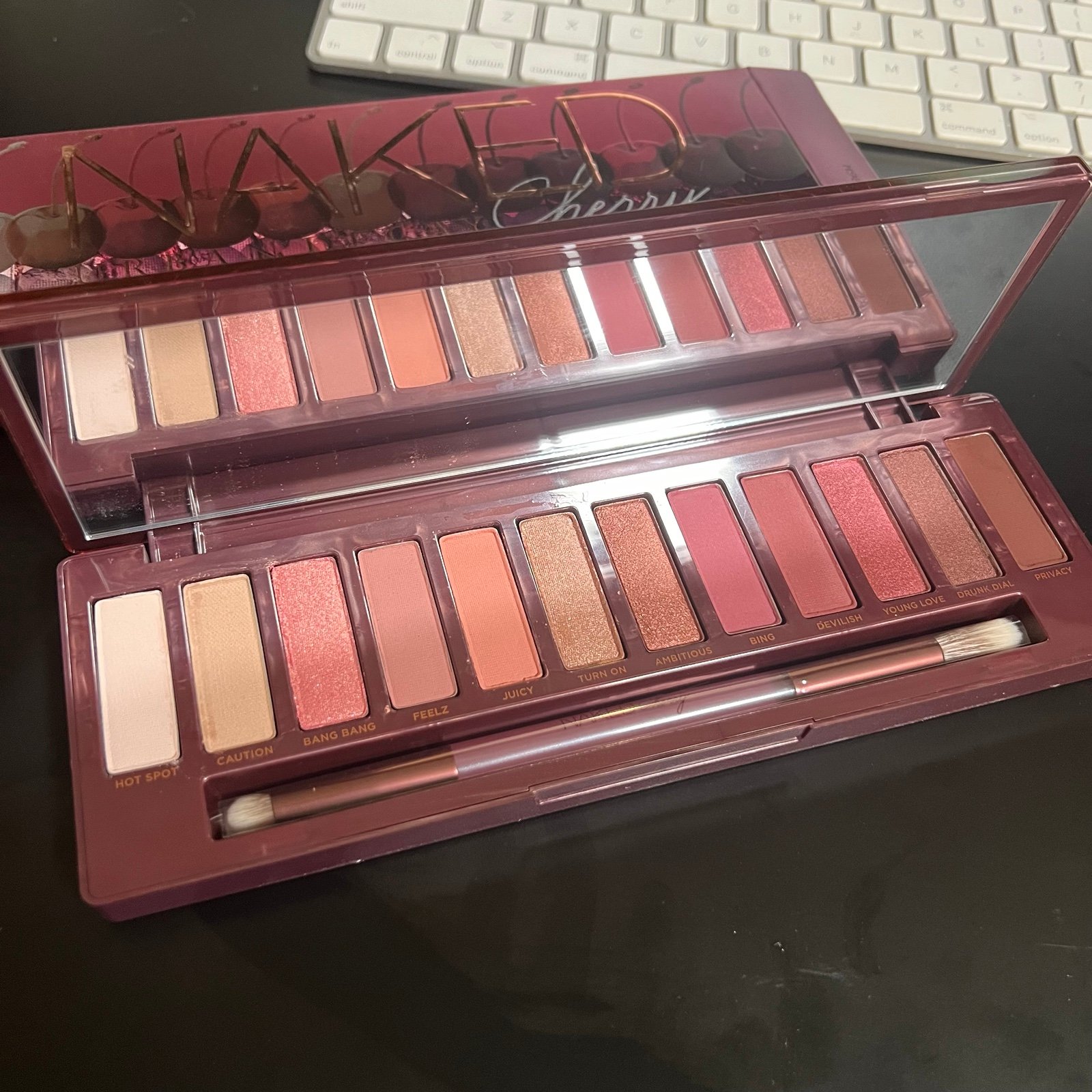 AUTHENTIC Urban Decay Naked Cherry Eyeshadow Palette & Double-Ended Brush BNIB