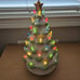 LENOX Treasured Traditions Christmas White Ivory LIGHTED TREE Green Tips WORKS