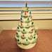 LENOX Treasured Traditions Christmas White Ivory LIGHTED TREE Green Tips WORKS