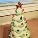 LENOX Treasured Traditions Christmas White Ivory LIGHTED TREE Green Tips WORKS
