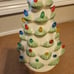 LENOX Treasured Traditions Christmas White Ivory LIGHTED TREE Green Tips WORKS