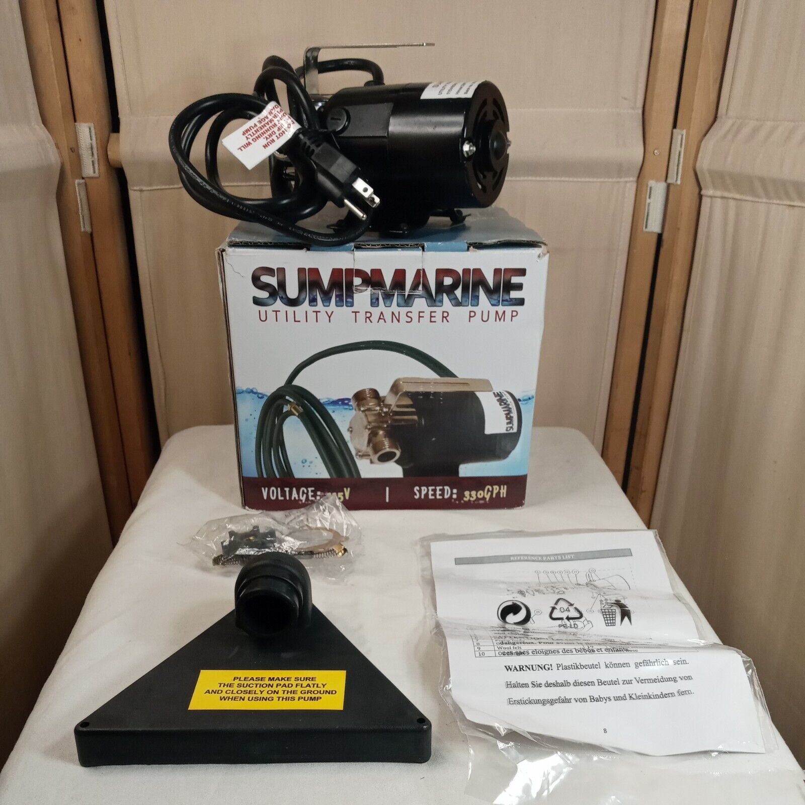 VIVOSUN 11AA, 1/10 HP Transfer Water Pump - Multicolor