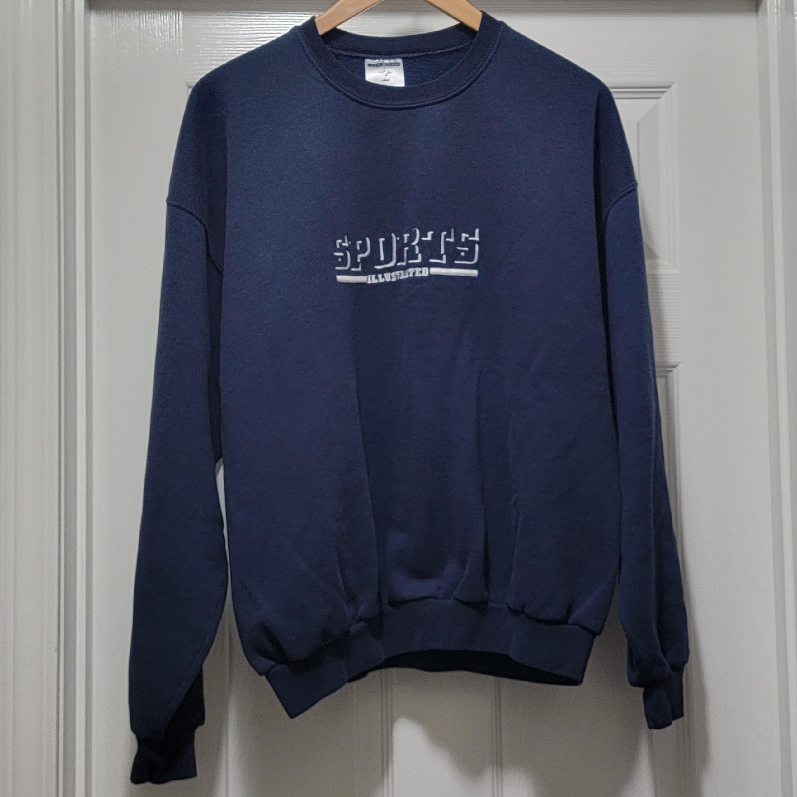 Vintage 90s Jerzees Sports Illustrated Football Graphic Stitched Sweatshirt XL