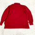 【Excellent Condition】 Burberry Long Sleeve Polo Shirt, Horse, Nova Check, 100% Cotton, Red, Size L