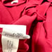 【Excellent Condition】 Burberry Long Sleeve Polo Shirt, Horse, Nova Check, 100% Cotton, Red, Size L