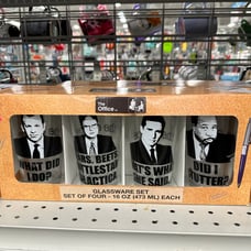 The Office Michael Scott Dwight Stanley Toby Glass Cups