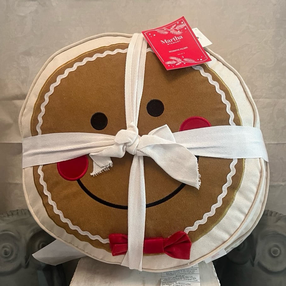 ❤️Martha Stewart Gingerbread Decorative Pillows