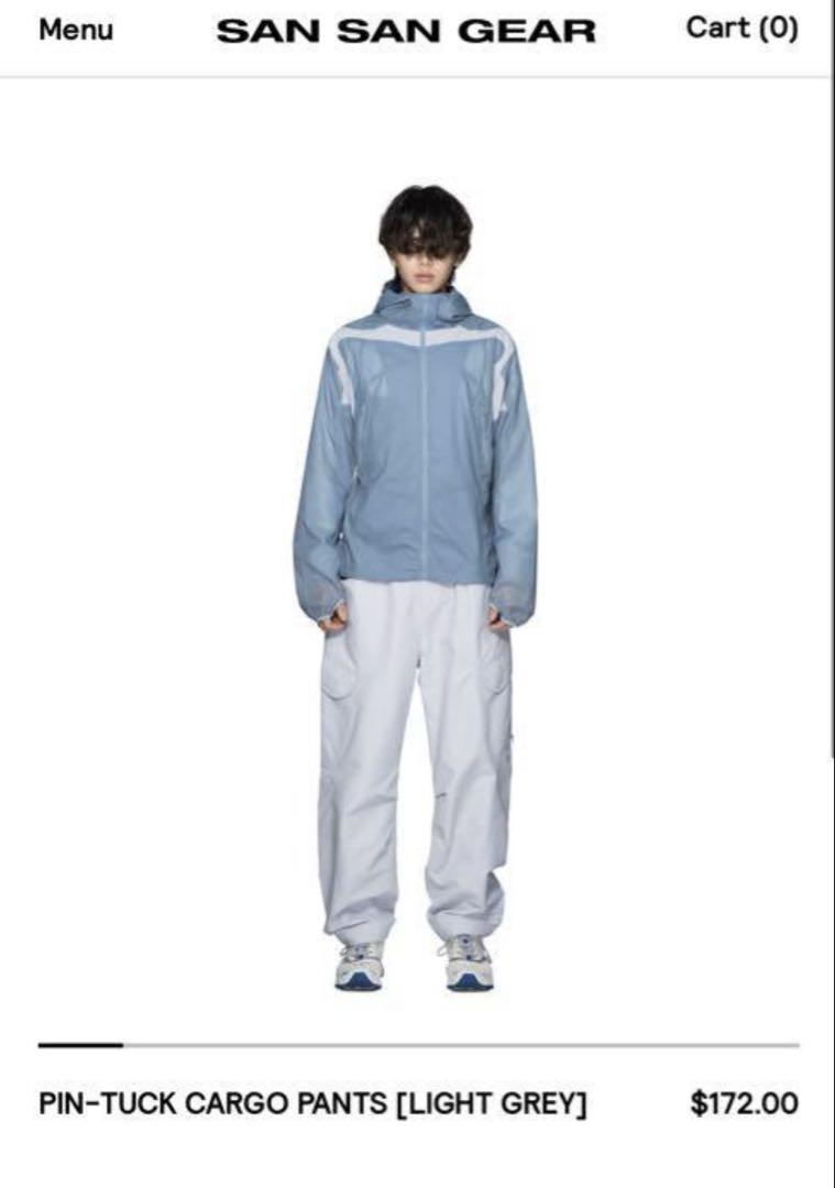 SAN SAN GEAR 23FW PIN-TUCK CARGO PANTS