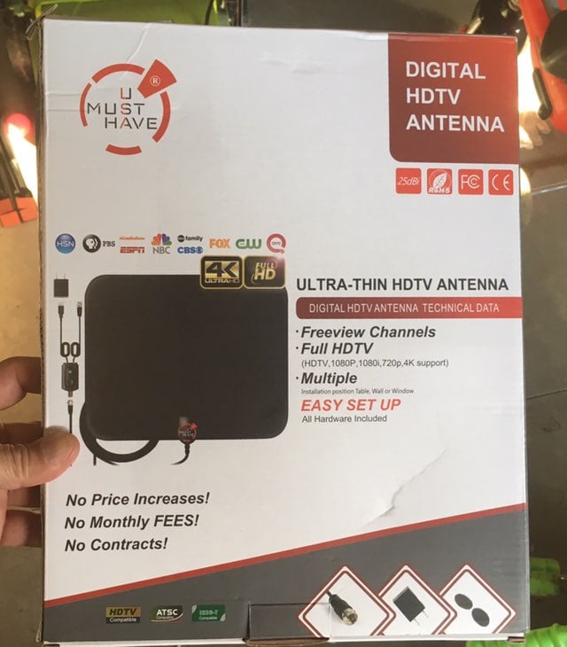 HDTV Digital Antenna Pair with 4K suppor