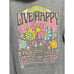 Simply Southern Live Happy Long Sleeve Hoodie Rainbow Groovy Mushroom Gray Large