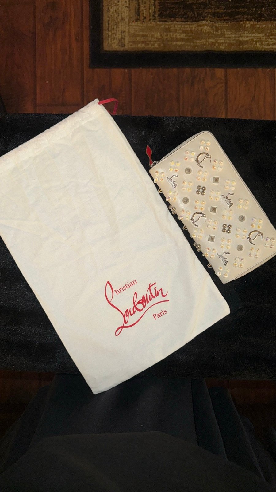 Christian Louboutin spiked long wallet
