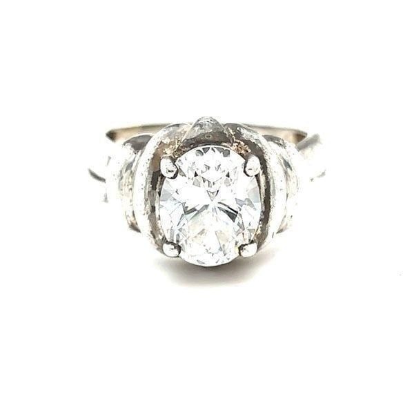 Clear Cubic Zirconia Sterling Silver 925 Ring