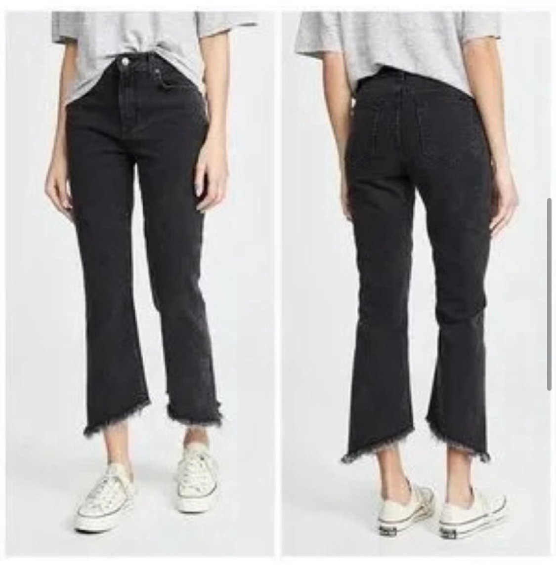 Joe's Jeans size 27 The Callie raw asymmetrical hem boot cut