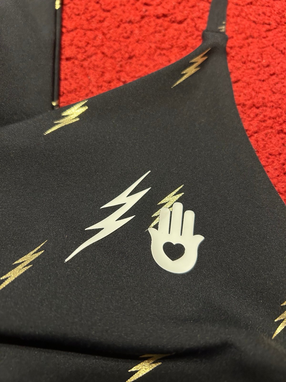 Spiritual gangster/kendall toole lightning bolt bra