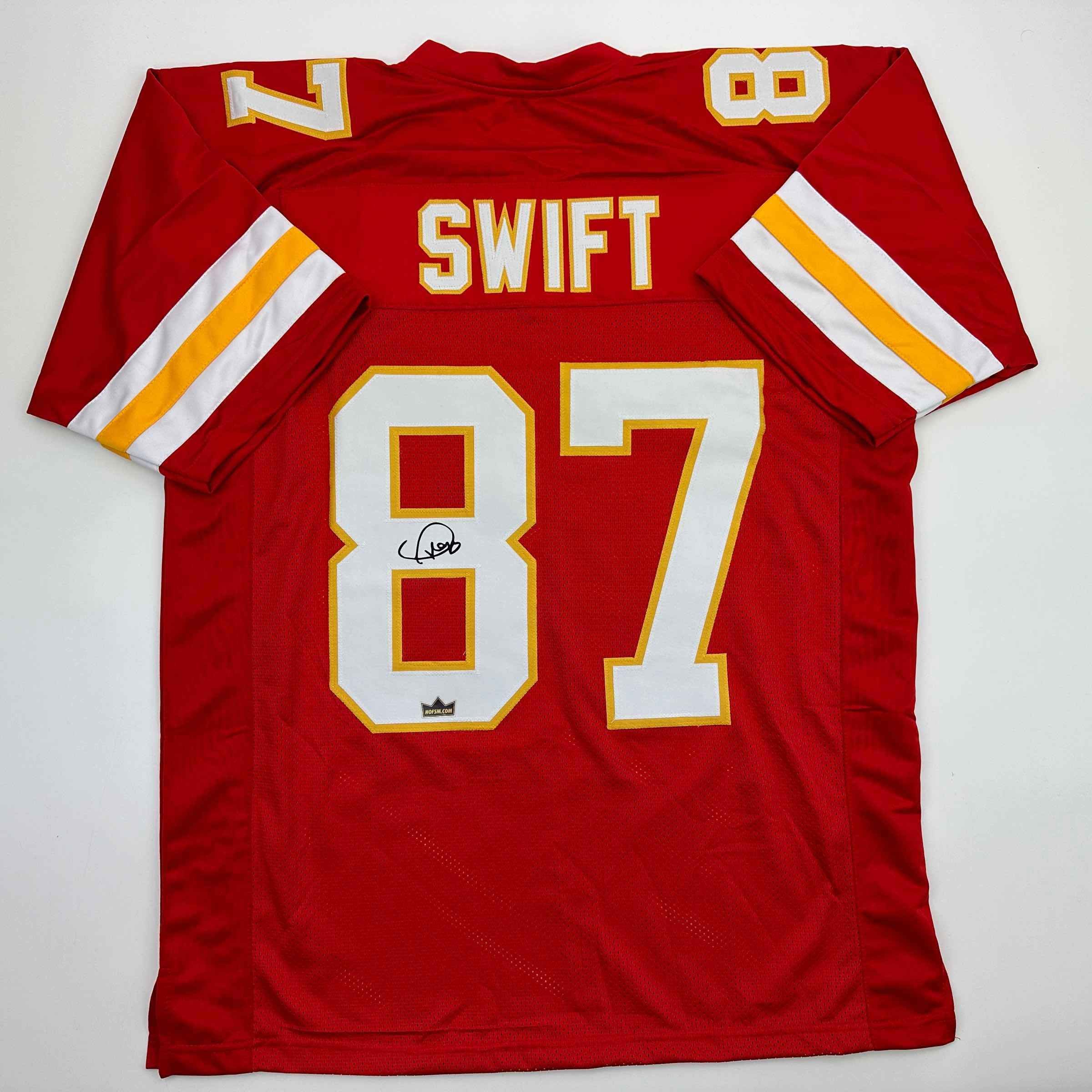 Facsimile Autographed Swift #87 Kansas City Red Auto Jersey Size Men's XL